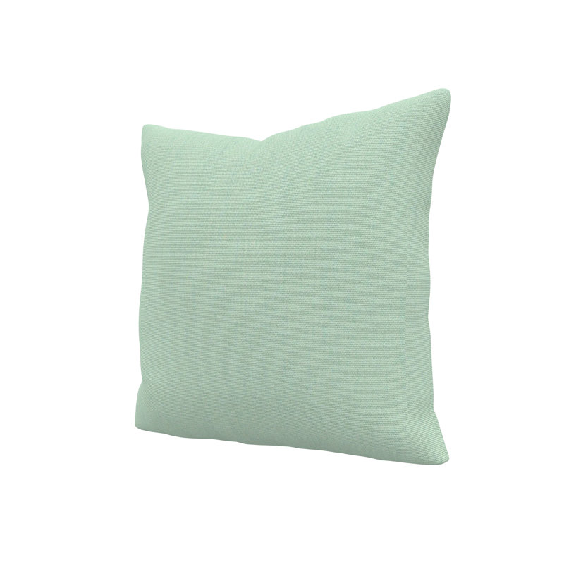 Jem Gabi Sunbrella® Indoor/Outdoor Throw Pillow, Square 18", Canvas Spa Sunbrella® Canvas