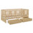 Space-saving Twin Size Solid Wood Daybed With Safety Fence Guardrails - Versatile For Bedroom Playroom