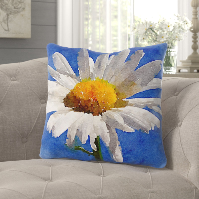Housse de coussin Kerr Daisy, Microsuède, Intérieur