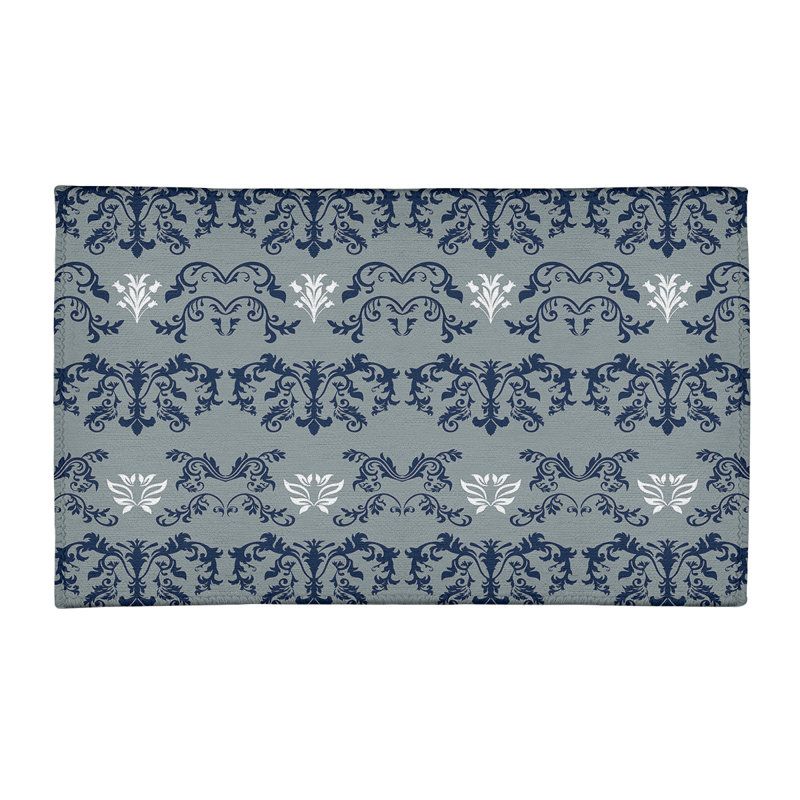 Damask Indoor Rug, Rectangle 3' x 5'