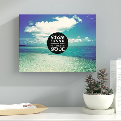 « secoue sable », impression sur toile