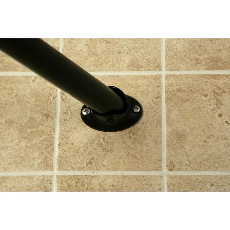 Adjustable Brushed Nickel Curved Shower Curtain Rod