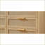 Commodes avec 6 tiroirs en rotin, naturel l 47,2 po x P 15,8 po x H 30 po | Panneau de particules | Naturel