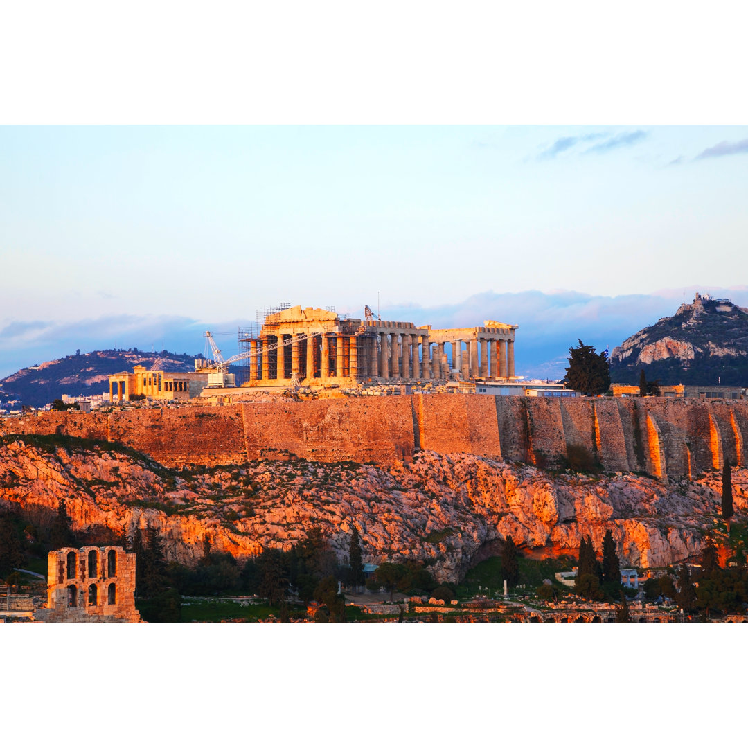 Akropolis in Athen - Leinwandfoto im Wickel