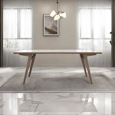 Table de salle à manger moderne en bois massif