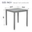Table de salle à manger en bois carrée, table de cuisine pour petit espace, table de comptoir pour 4 personnes, gris, SEULEMENT LA TABLE-1872779154-1872779151