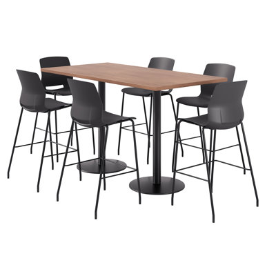 Ensemble repas pour 6 personnes à hauteur de bar