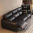 Black Genuine Leather Modular Sofa-2052232873-2052232875-2052232790