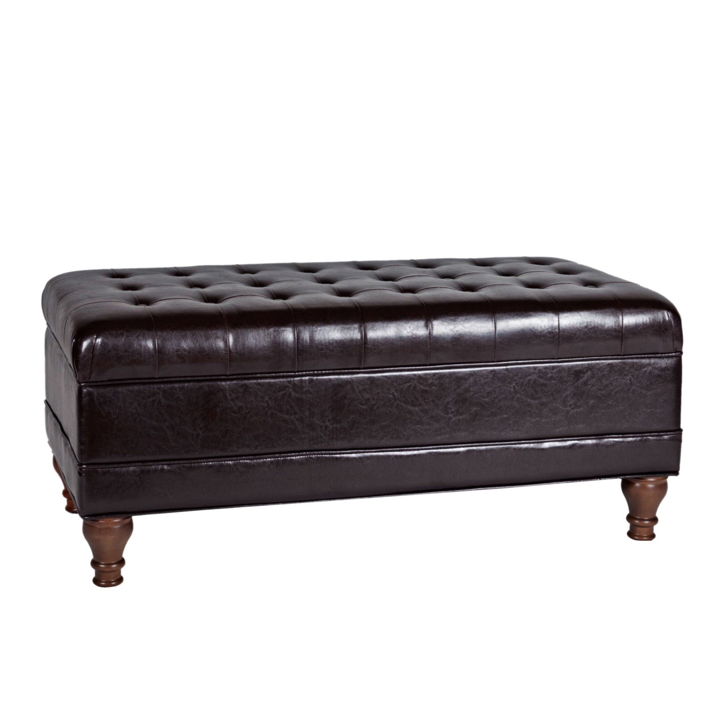 Charlton Home® Daksh Faux Leather Storage Bench | Wayfair