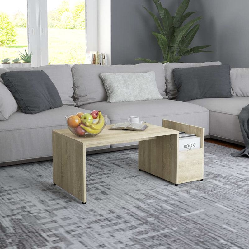 Bithia Four Leg Coffee Table, Sonoma Oak