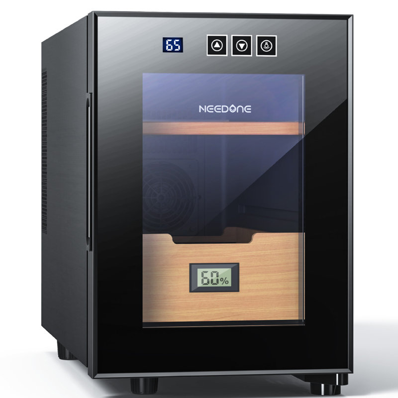 16L Electric Cigar Humidor with Cooler & Hygrometer (100 Capacity)