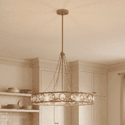 Cologne 6-Light Pendant in Opulent Gold