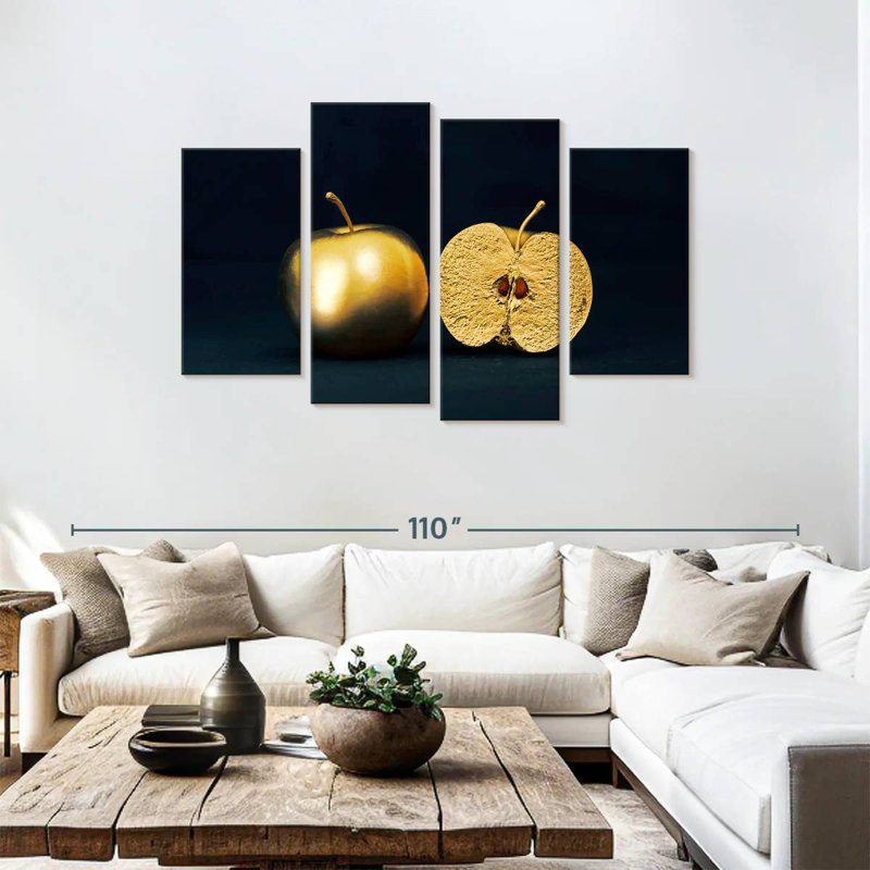 Yarlin Split Golden Apple, 48'' H x 75'' W