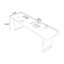 Bureau moderne et simple blanc-864596256