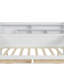 Lit de jour en bois avec compartiments à tablettes spacieuses et bureau d'étude, rangement pratique blanc antique-1396268652-1384286523