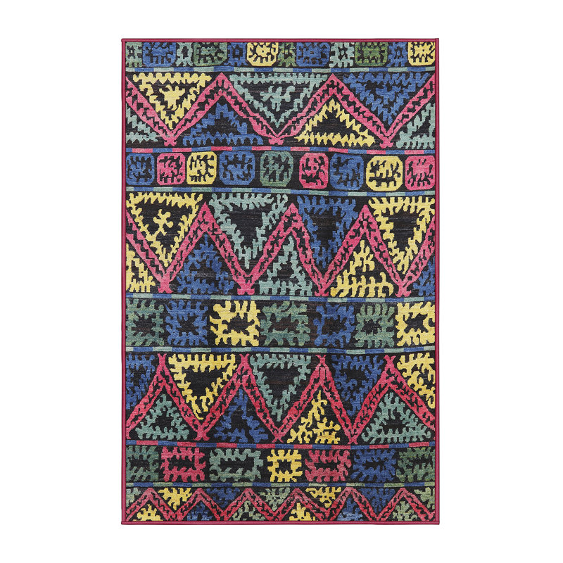 Abstract Indoor Rug, Rectangle 7' x 10'