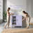 Multipurpose Lockable Storage Cabinet with Glass and Metal Doors, 3-Tier Organizer with 2 Adjustable Shelves, for Home Garage Living Room School-675820433