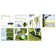 32ft, 26ft and 20ft Width and Height Adjustable Volleyball and Badminton Combo Set with Net