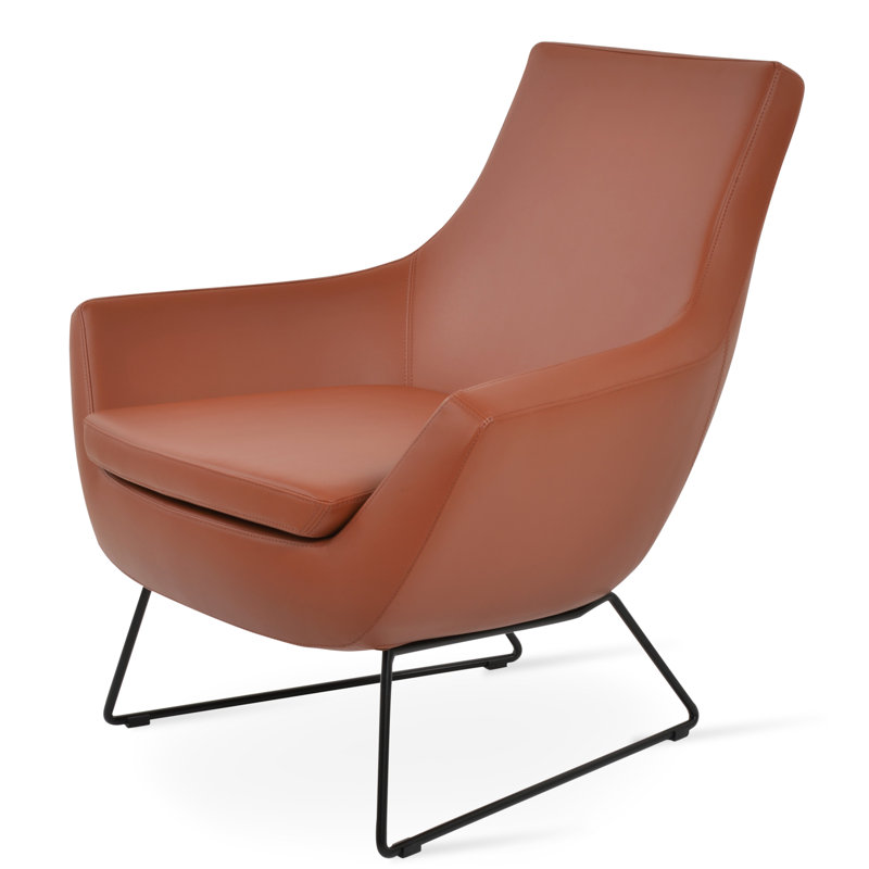 Rebecca Black Wire Lounge Chair, Cinnamon 
