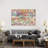 London Map Watercolor by Michael Tompsett - Wrapped Canvas Print