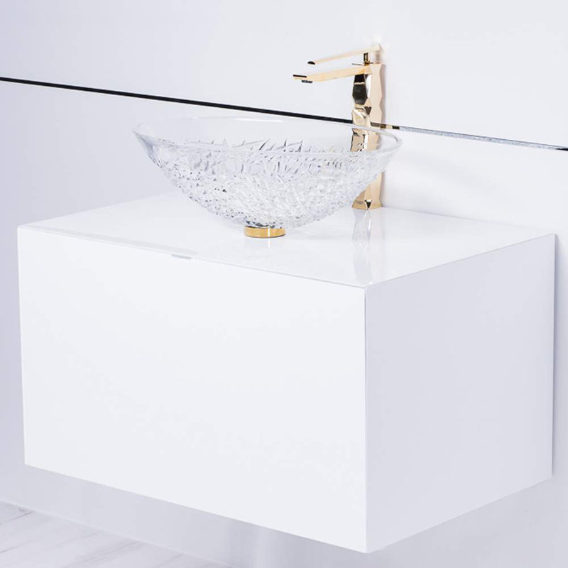 Mia 30.0 '' W Single Vanity, White, White