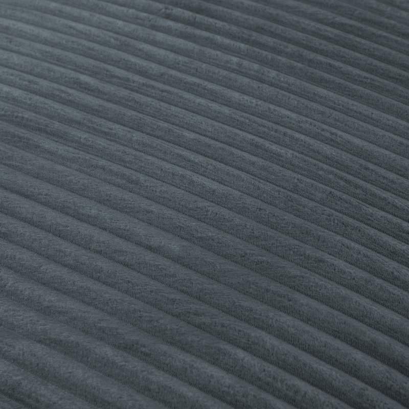 Chaise longue surdimensionnée en velours côtelé d'intérieur, Dark Grey