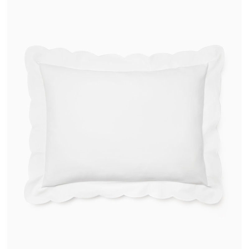 Limana Cotton Pillow Sham, White, King