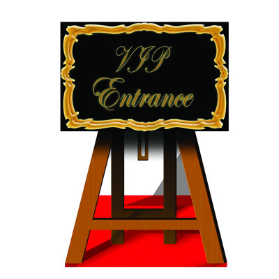 VIP Sign Cardboard Standup