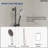 3-Function Handheld Shower Head and 59" Shower Hose Only, 3-Function Shower Spray