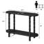 Console en bois massif avec tablette Darek