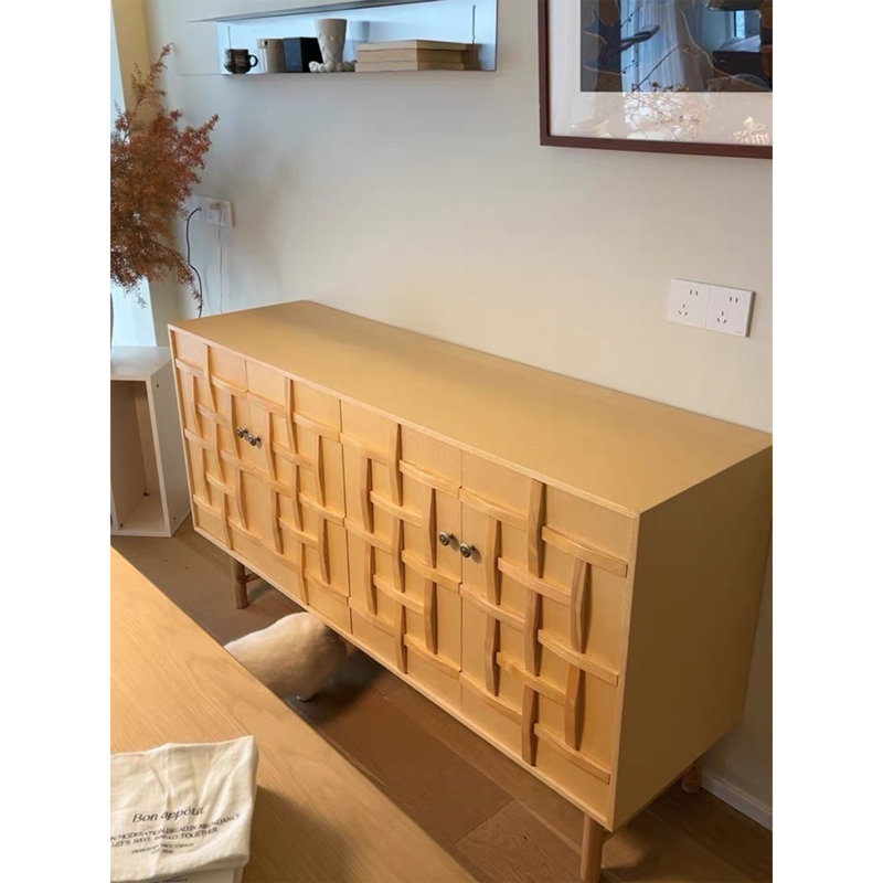 Retro Style Wall-Mounted Sideboard