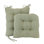  Le coussin de chaise berçante antidérapante The Gripper est épais, comprend un coussin de siège et un dossier avec attaches pour la chaise berçante de salon d'intérieur, 17 x 17 pouces, ensemble de 2 pièces, noir Vichy
