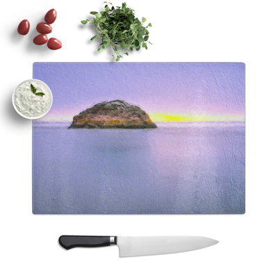 Tempered Glass Sunset in Trinidad Chopping Board