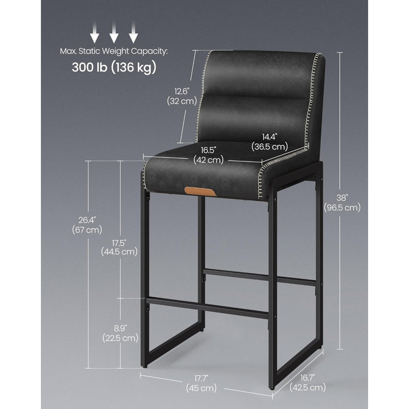 Ensemble de 2 tabourets de bar