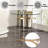 Modern Gold-Finished End Table with Durable Construction and Versatile Design