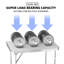 80cm Rectangular Adjustable Folding Table