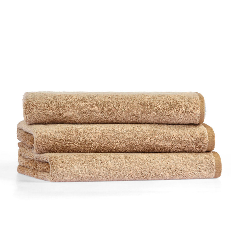 Débarbouillette 100% coton Fraya, Brun