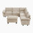 Snyder 110.5" Modern & Contemporary Sectional Sofa - Chenille Modular Sectional Sofa with Durable Plywood Construction and Supportive Foam & Pocket Coils-331946392-309874765