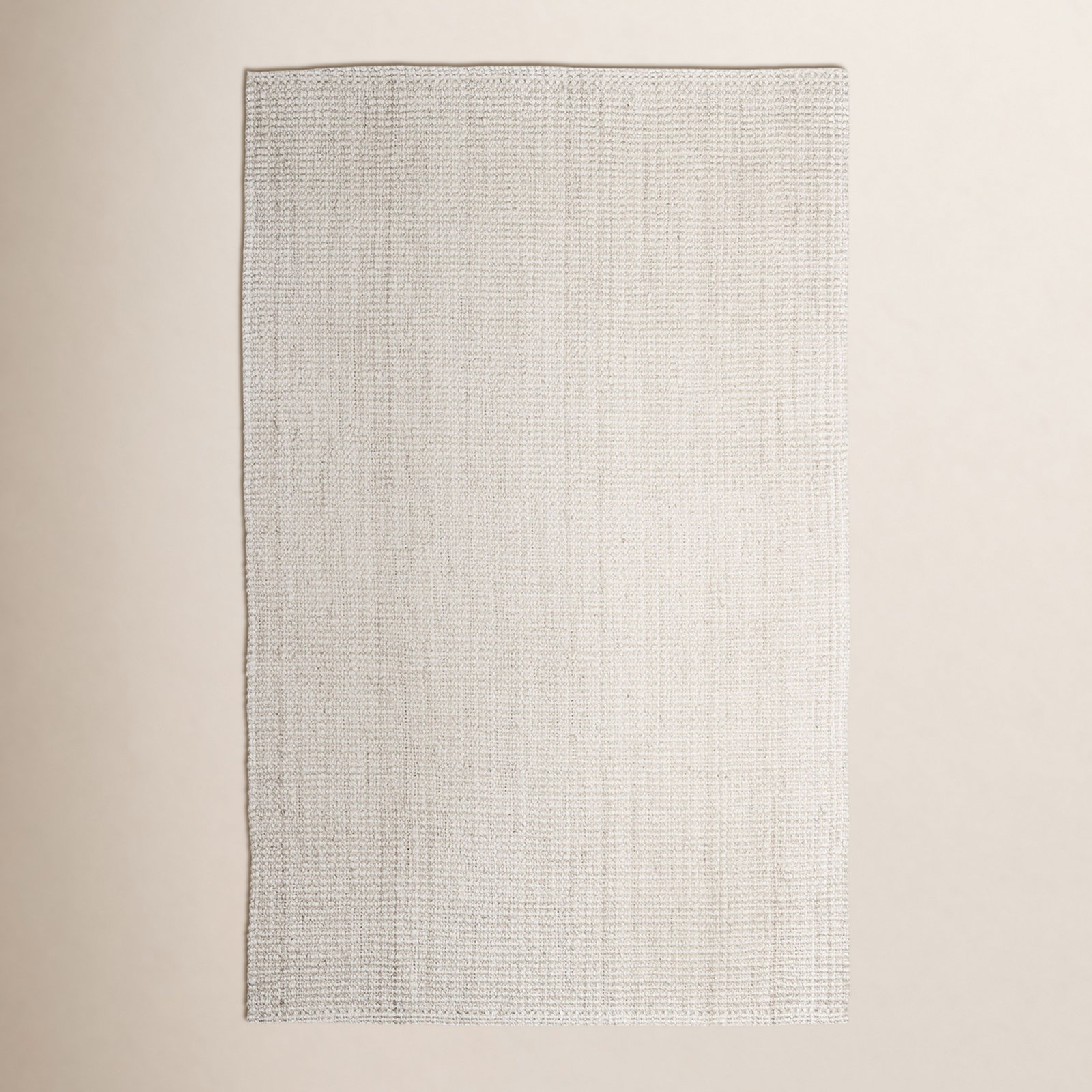 Asta Ivory Hand-Woven Flatweave Jute Rug, Rectangle 4' x 6'