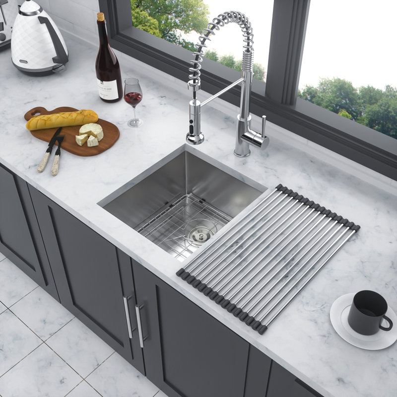 13 Inch Undermount Sink - 13"X15"X9" Undermount Stainless Steel Kitchen Sink 16 Gauge 9 Inch Deep Single Bowl Kitchen Sink Basin