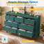 Commode 7 tiroirs avec pieds en bois massif-873696060