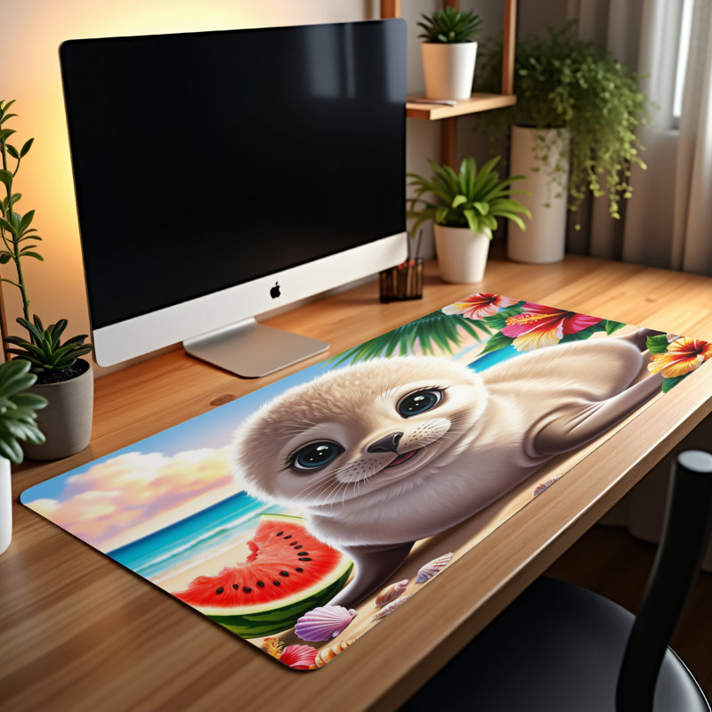 Polyester Desk Pad, 31.5x15.5