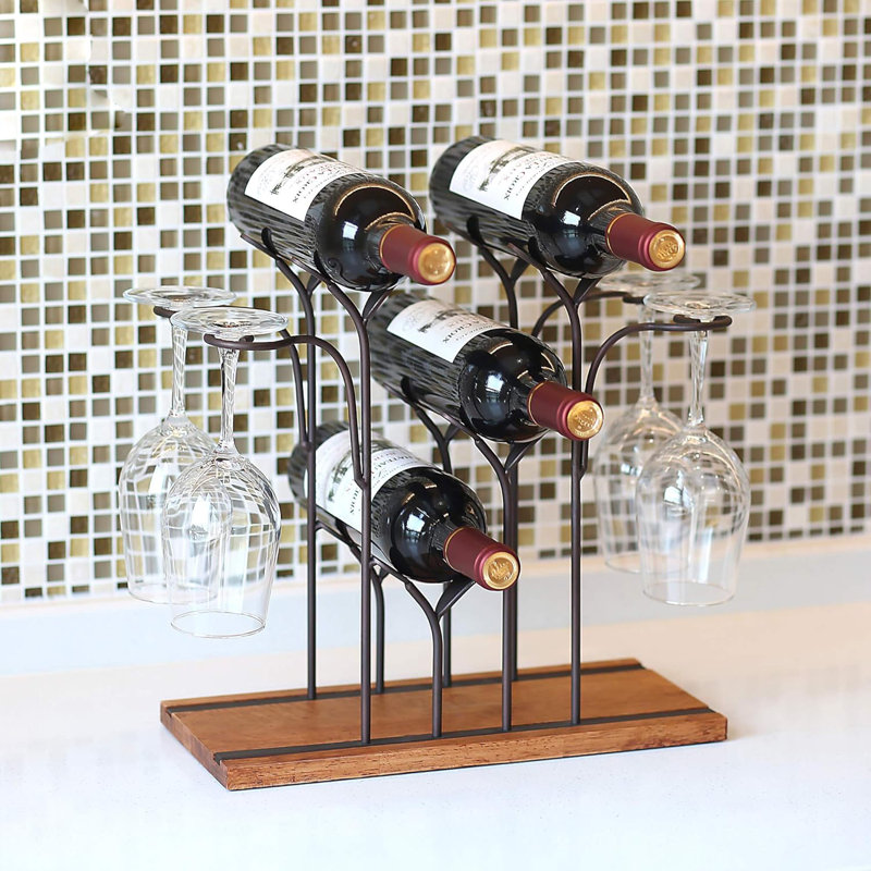 Desktop Wooden Wine Rack