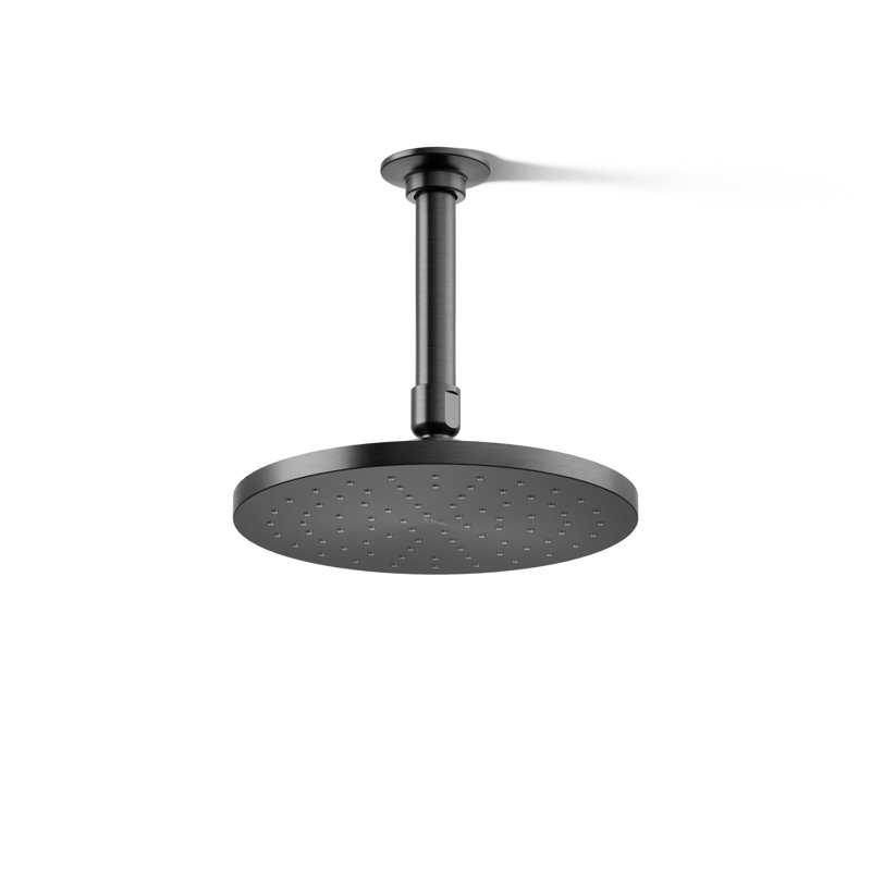 Pomme de douche à pluie Contemporary, Chrome chrome, Rond, 2,5 gallons par minute