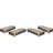 Outdoor Wood Patio Adjustable Uncushioned Lounge Chair Of 4, Grey Rope & Natural Iron, Breathable Seating, For Relax 4 Backyard Pool Garden, Iron Rope, And Long - Lasting, Five Position-1107393604