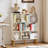 8 Cube Book Shelf,3 Tier Bookshelf With Legs, Modern Open Storage Organizer,Boho Bookcase,Display Cabinet Shelf Free Standing Bookshelves For Bedroom,Living Room,Office-579070865