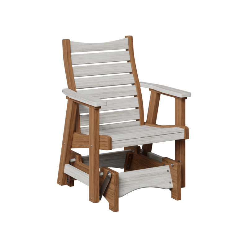 Fauteuil oscillant simple Berlin Gardens Bristol, Seashell Top/Antique Mahogany Base