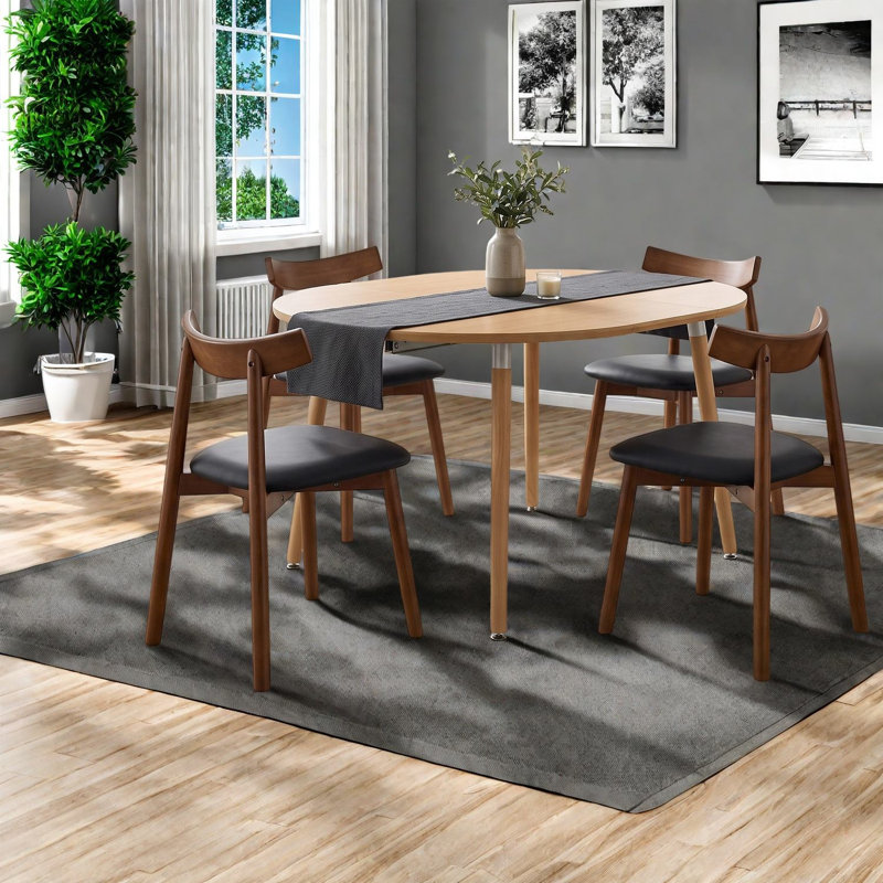 Ensemble de table de salle à manger extensible moderne (doit inclure à la fois la table et la chaise), bois aggloméré