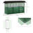 Protected Large Planters, Galvanized Steel Modern Outdoor Garden Bed
