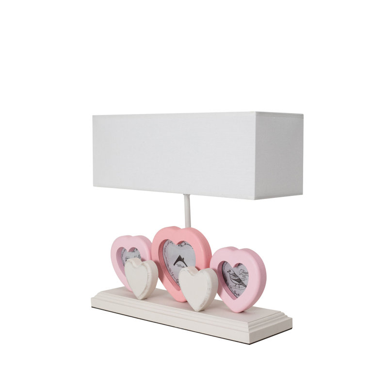 Lampe de table 13 po Roesch, Rose, Gris clair